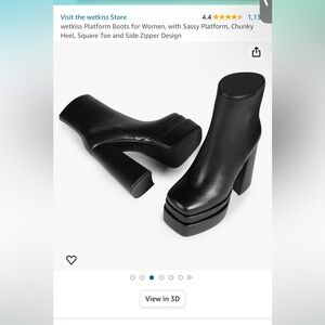 Platform Boots (Worn Once)